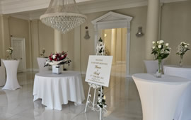 Poseur Table Hire at Hillingdon House