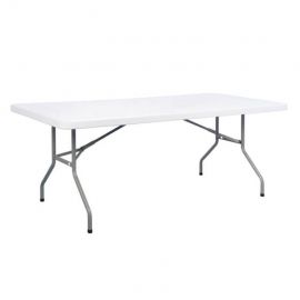 Plastic folding trestle table 6f x 2ft x 6in